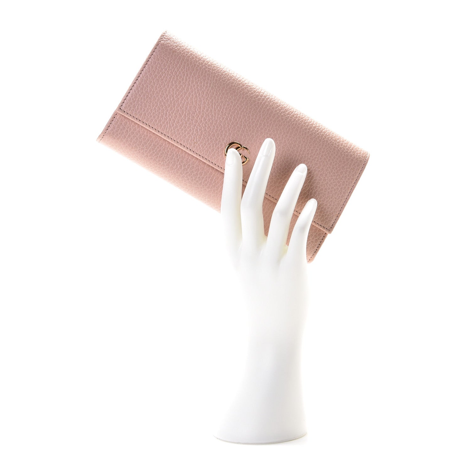 Gucci Dollar Calfskin GG Marmont Continental Wallet Perfect Pink 4 of 8