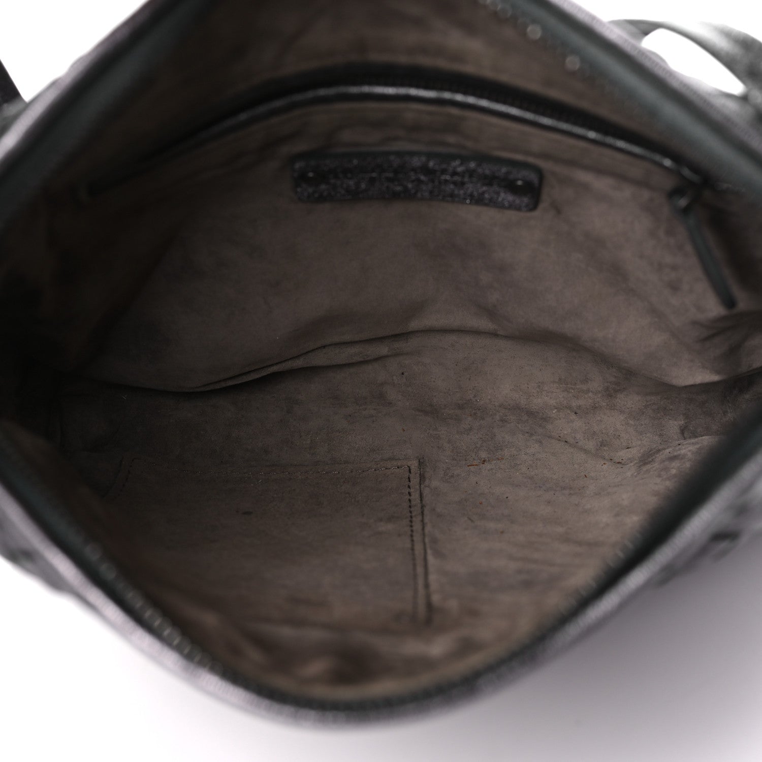 Bottega Veneta Metallic Grosgrain Intrecciato Nodini Crossbody Messenger Dark Grey 5 of 9