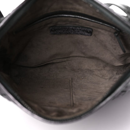 Bottega Veneta Metallic Grosgrain Intrecciato Nodini Crossbody Messenger Dark Grey 5 of 9