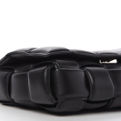 Bottega Veneta Lambskin Maxi Intreccio Padded Chain Cassette Crossbody Bag Black 6 of 9