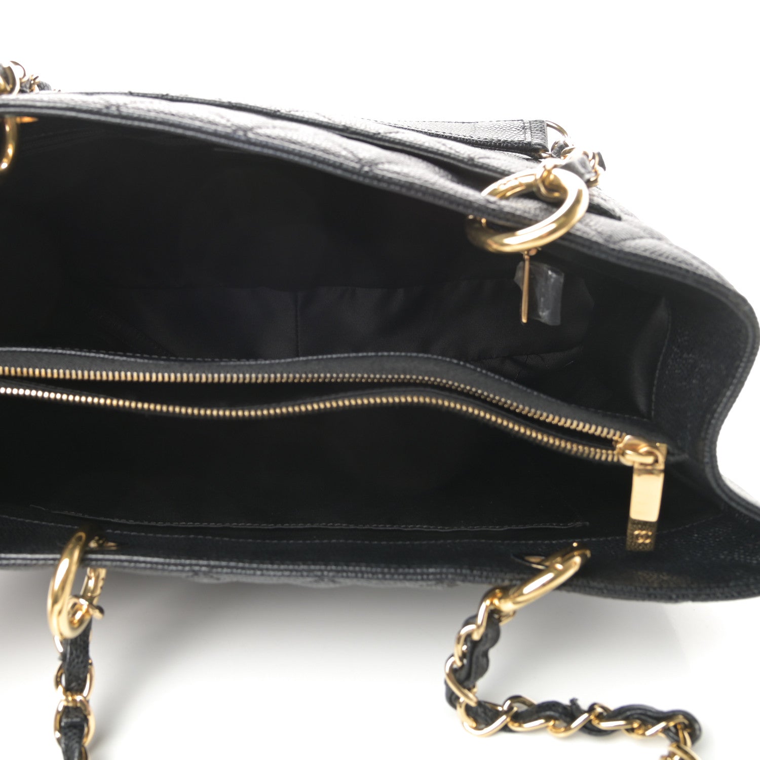 Chanel Caviar Quilted Grand Shopping Tote GST Black 5 of 11