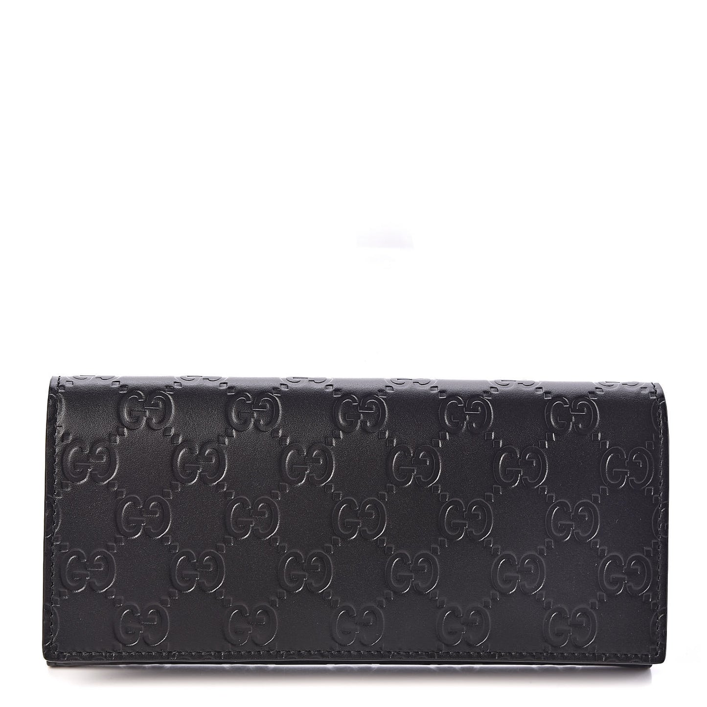 Guccissima Avel Continental Flap Wallet Black