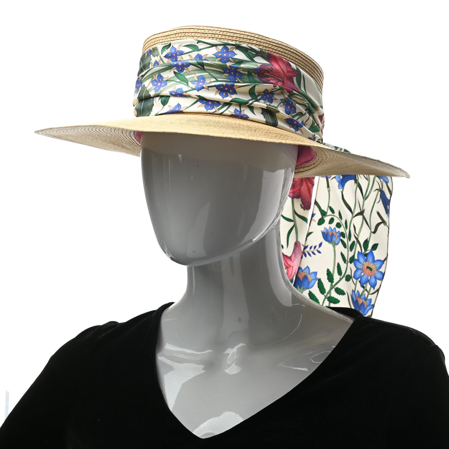 Woven Rope Straw New Flora Alba Hat M White