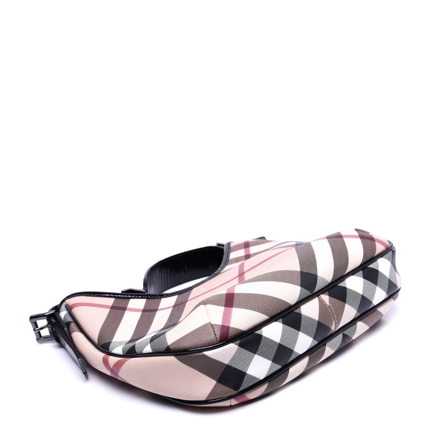 Burberry Nova Check Small Barton Hobo Black 4 of 11
