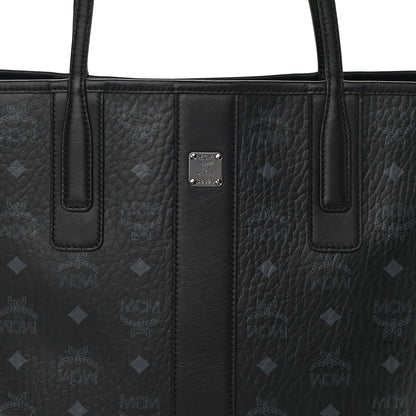 MCM Visetos Small Liz Reversible Shopper Tote Black 12 of 16