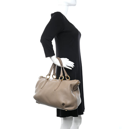 Miu Miu Vitello Daino Tote Bambu 2 of 14