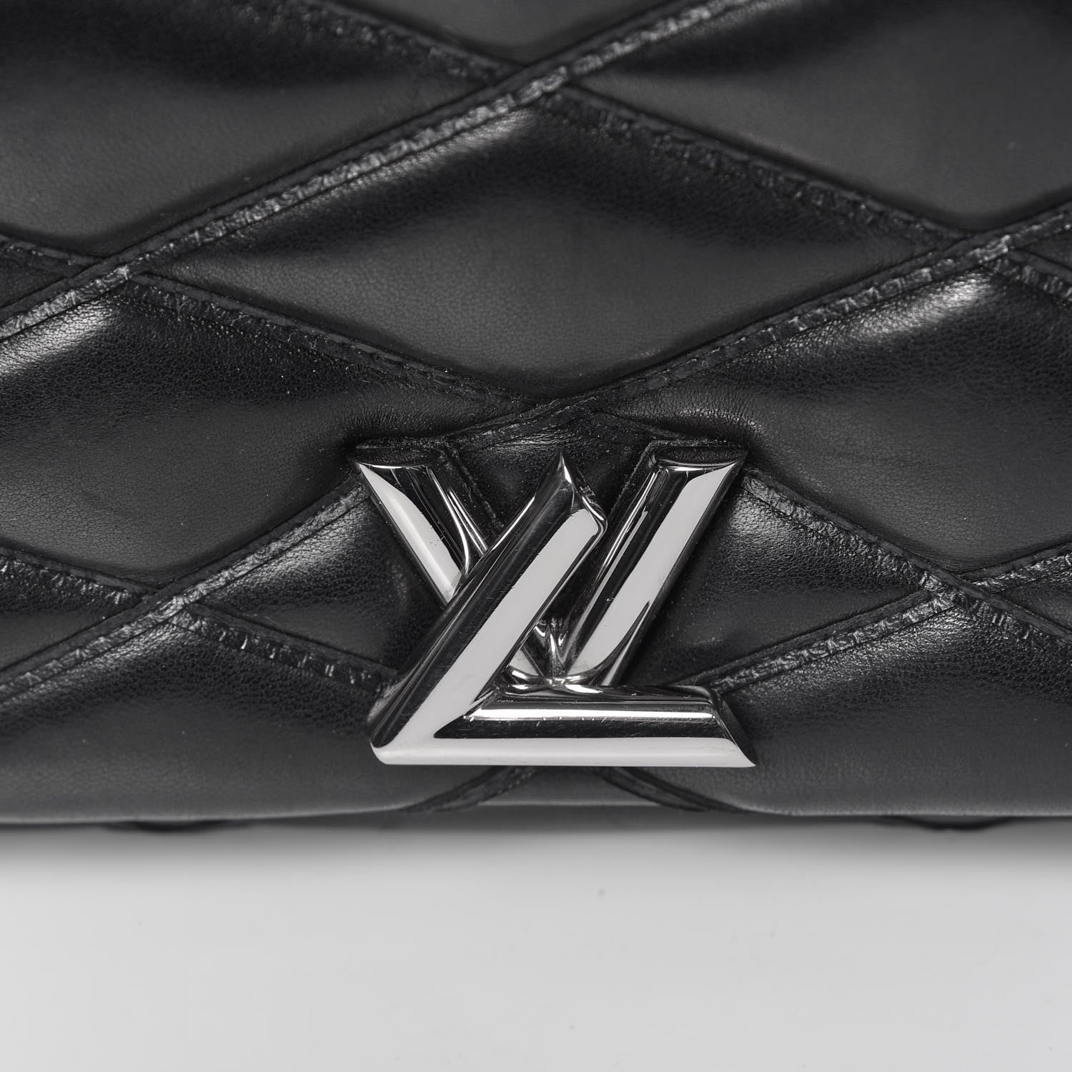 Louis Vuitton Lambskin Malletage GO-14 MM Black 8 of 20