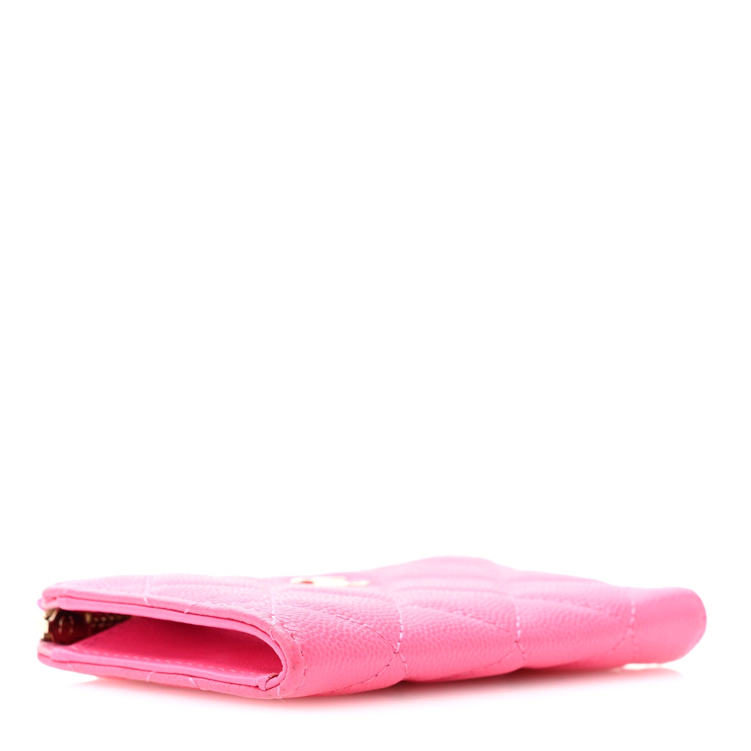 Chanel Caviar Quilted Zipped Key Holder Case Pink 4 of 12