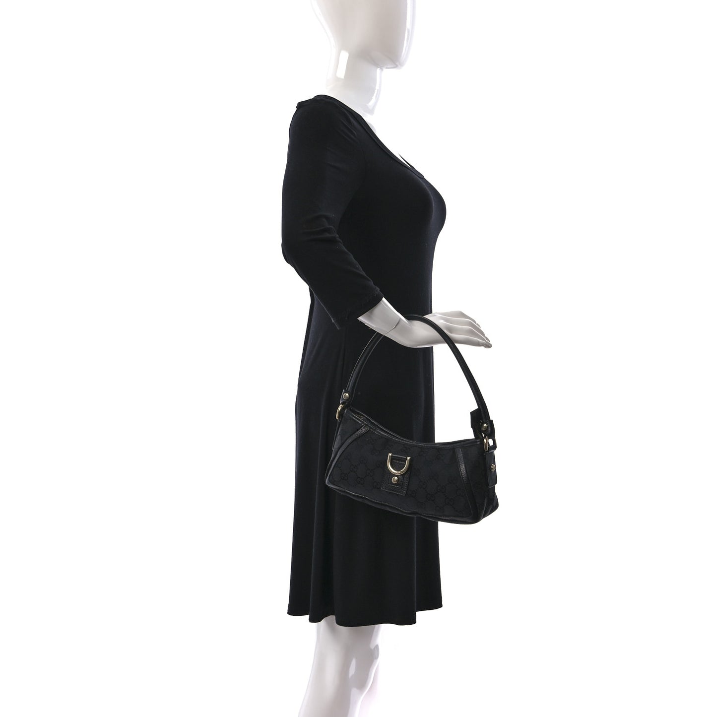Monogram D Ring Abbey Pochette Black