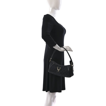 Gucci Monogram D Ring Abbey Pochette Black 2 of 16