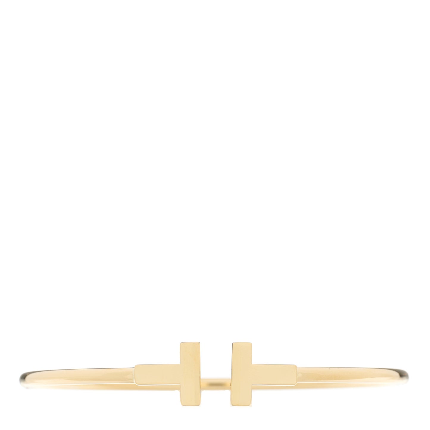 18K Yellow Gold T Wire Bracelet