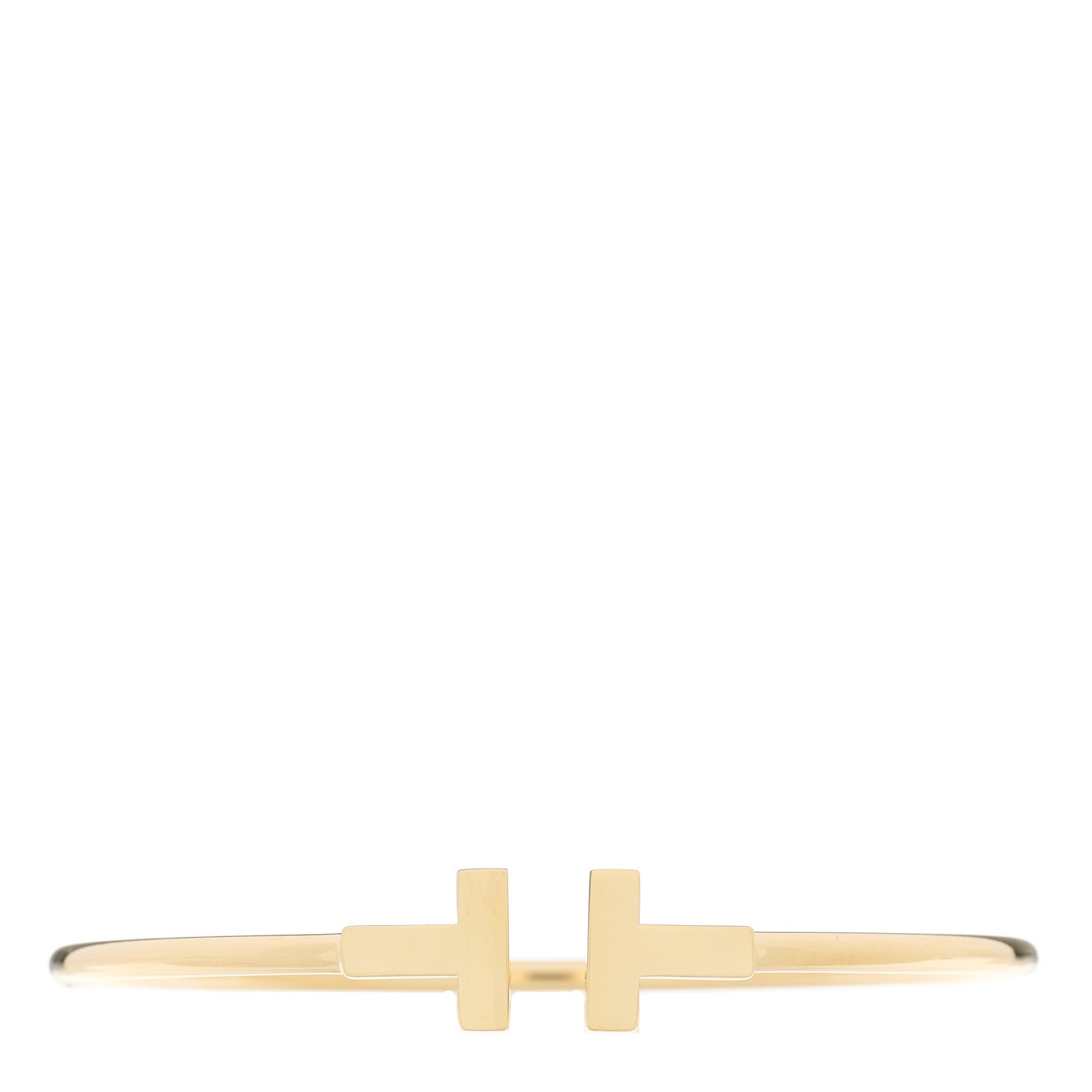 Tiffany 18K Yellow Gold T Wire Bracelet 1 of 3