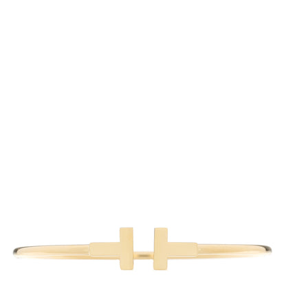 Tiffany 18K Yellow Gold T Wire Bracelet 1 of 3