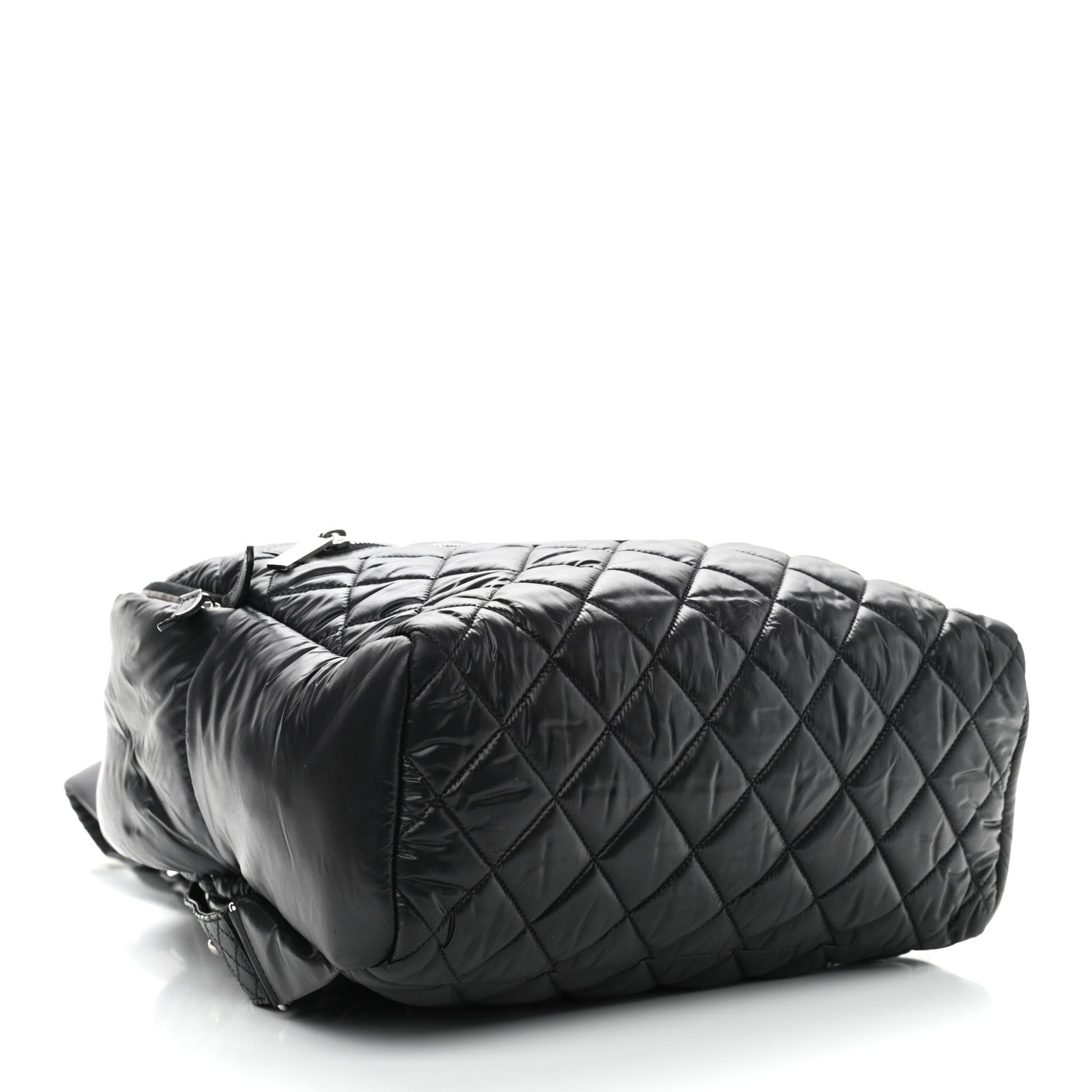 Chanel Nylon Quilted Coco Cocoon Backpack Black 4 of 9