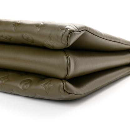 Louis Vuitton Lambskin Embossed Monogram Coussin MM Khaki 8 of 8