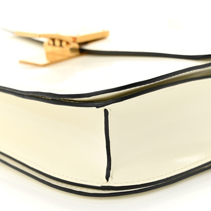 Celine Spazzolato Calfskin Medium Classic Box Flap Bag White 10 of 13