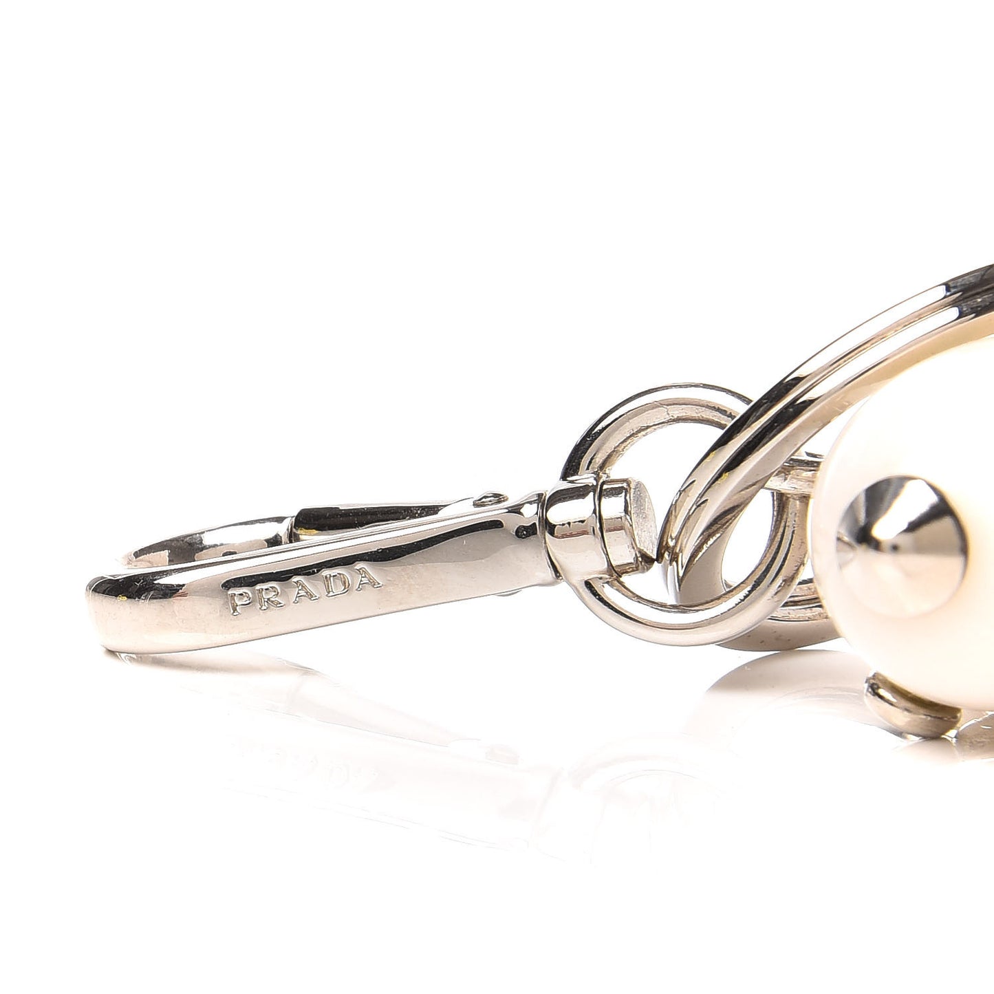 Saffiano Edward Robot Trick Keychain