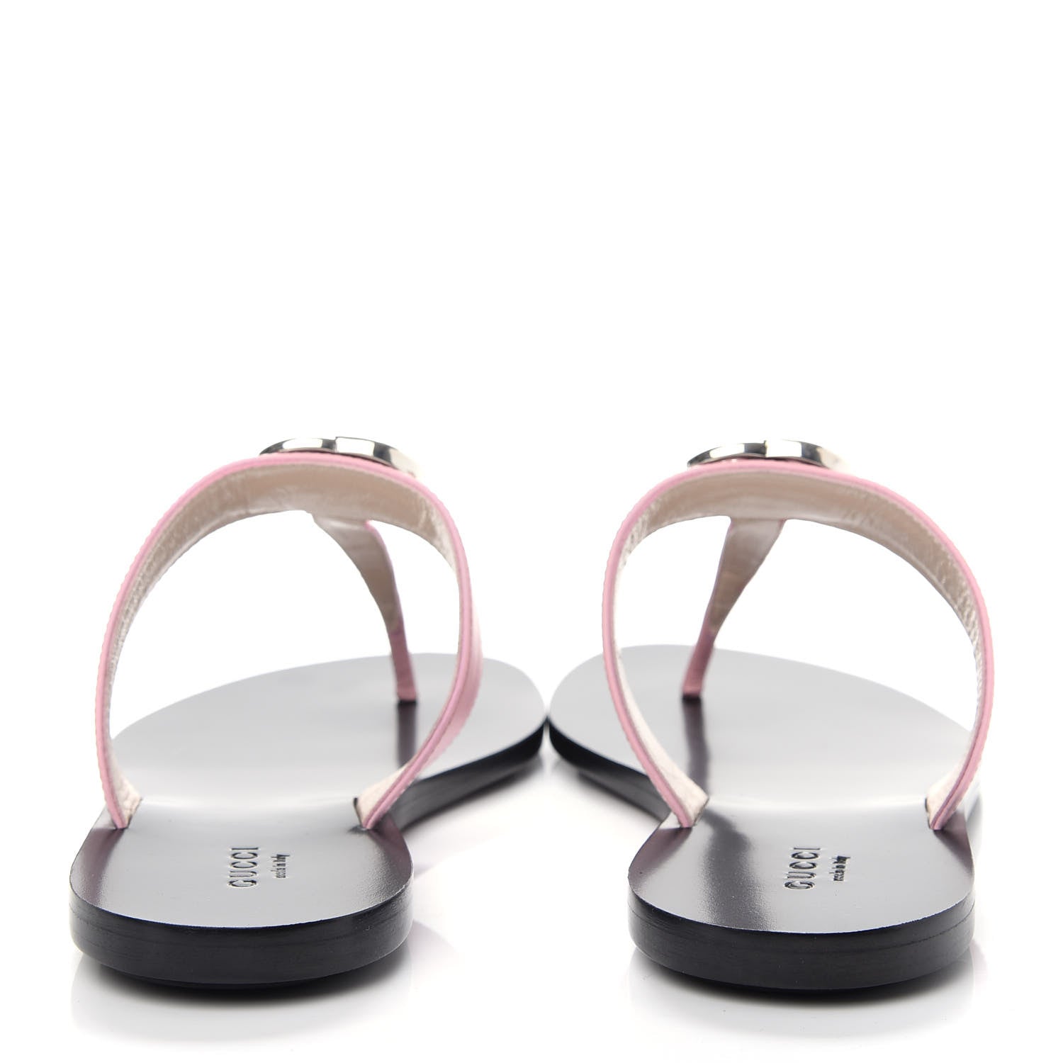 Gucci Calfskin GG Marmont Thong Sandals 37 Wild Rose 7 of 10