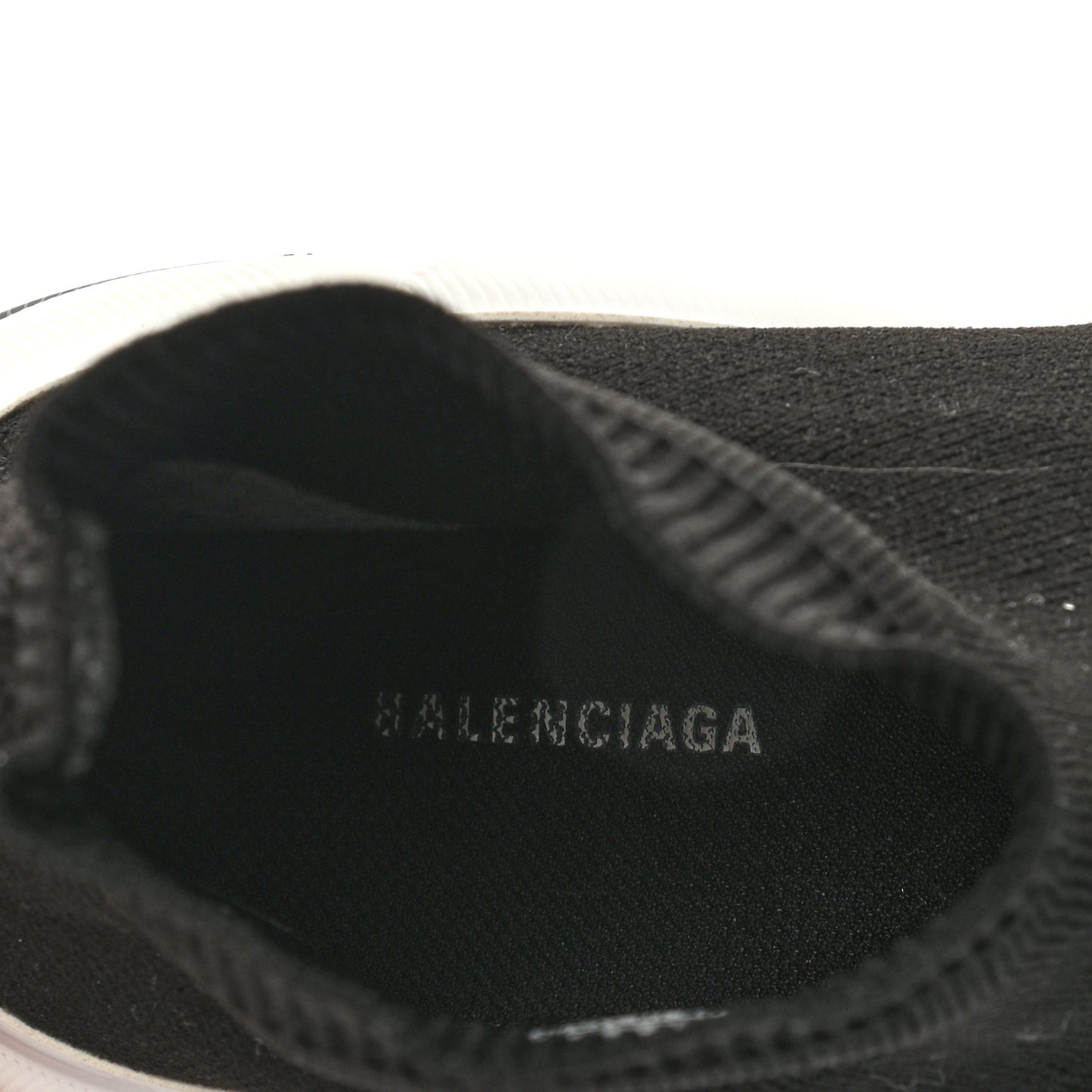 Technical 3D Recycled Knit Bi-Color Sole Womens Speed 2.0 Sneakers 37 Black White