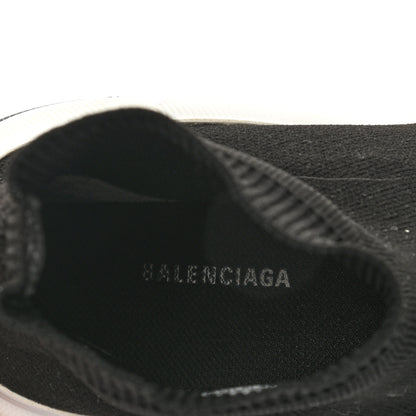 Balenciaga Technical 3D Recycled Knit Bi-Color Sole Womens Speed 2.0 Sneakers 37 Black White 7 of 13
