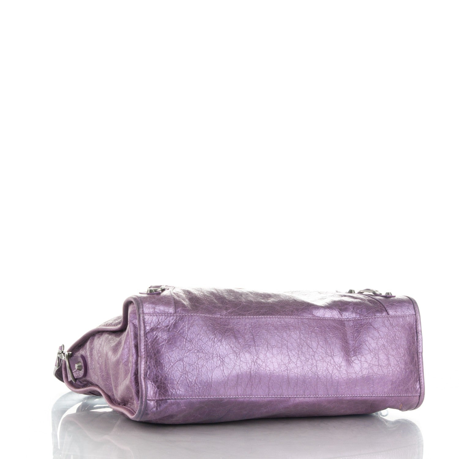 Balenciaga Agneau Classic Hardware City Metallic Purple 4 of 9