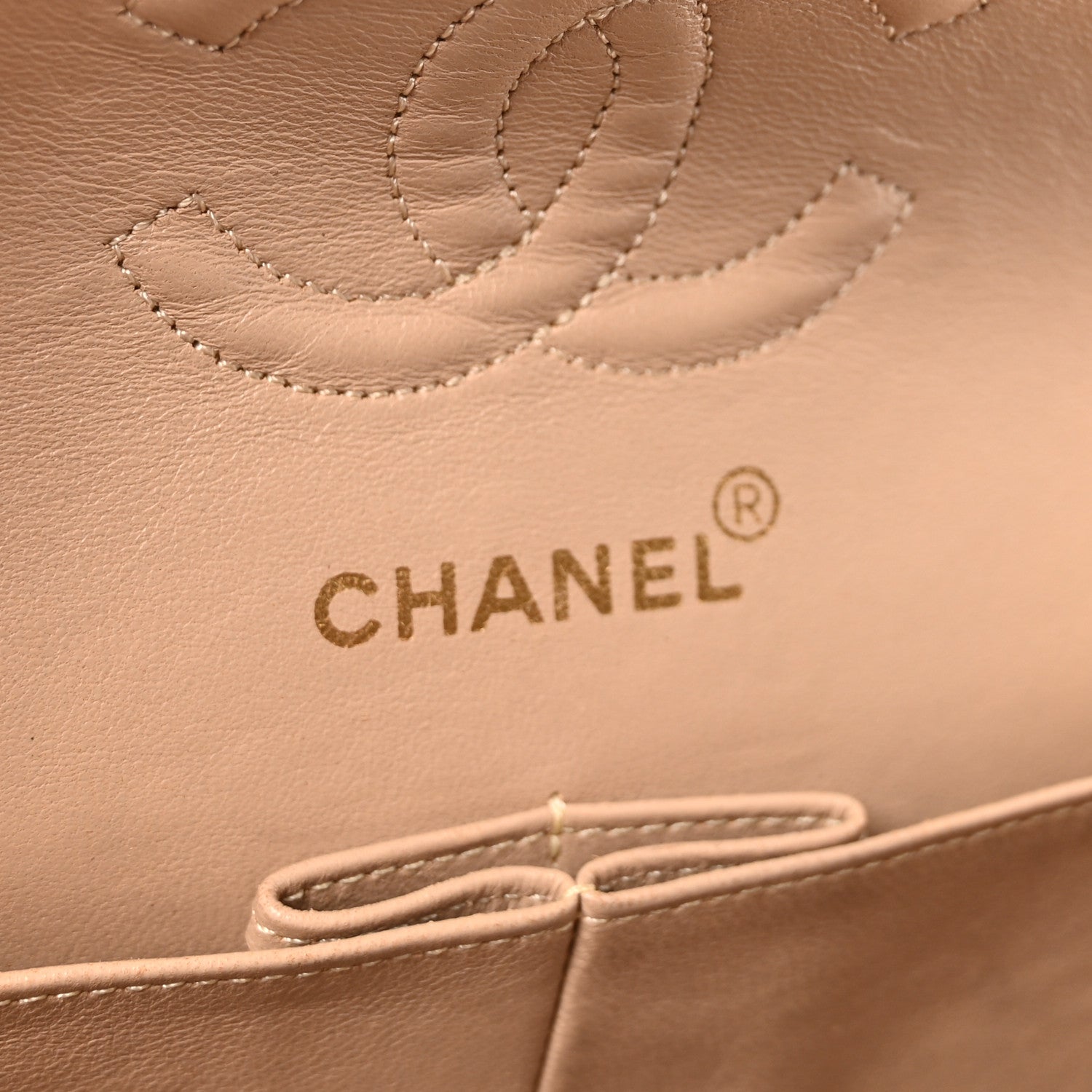 Chanel Lambskin Quilted Small Double Flap Beige 6 of 10