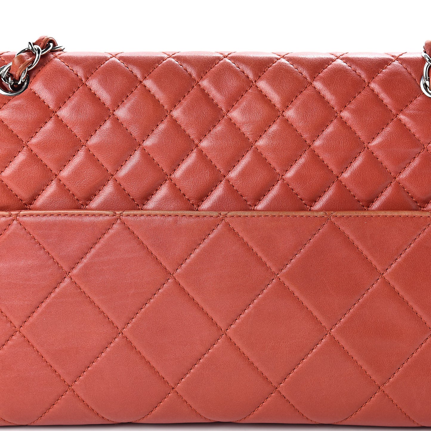 Calfskin Quilted In The Business Flap Bag Orange