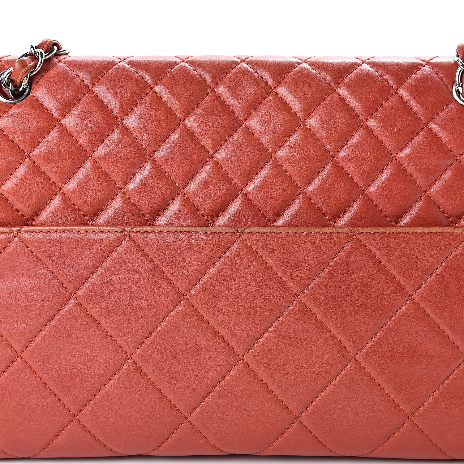 Chanel Calfskin Quilted In The Business Flap Bag Orange 21 of 26