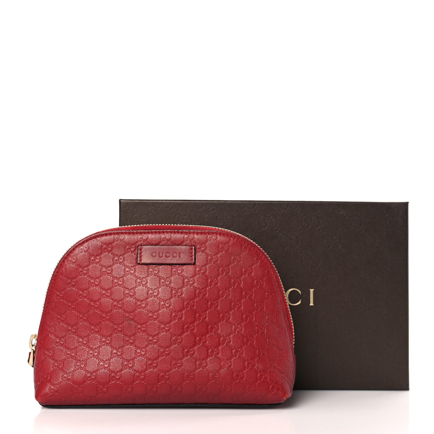 Microguccissima GG Cosmetic Case Red