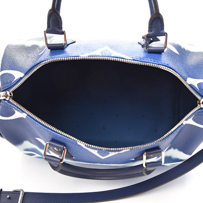 Louis Vuitton Monogram Escale Speedy Bandouliere 30 Blue 5 of 11