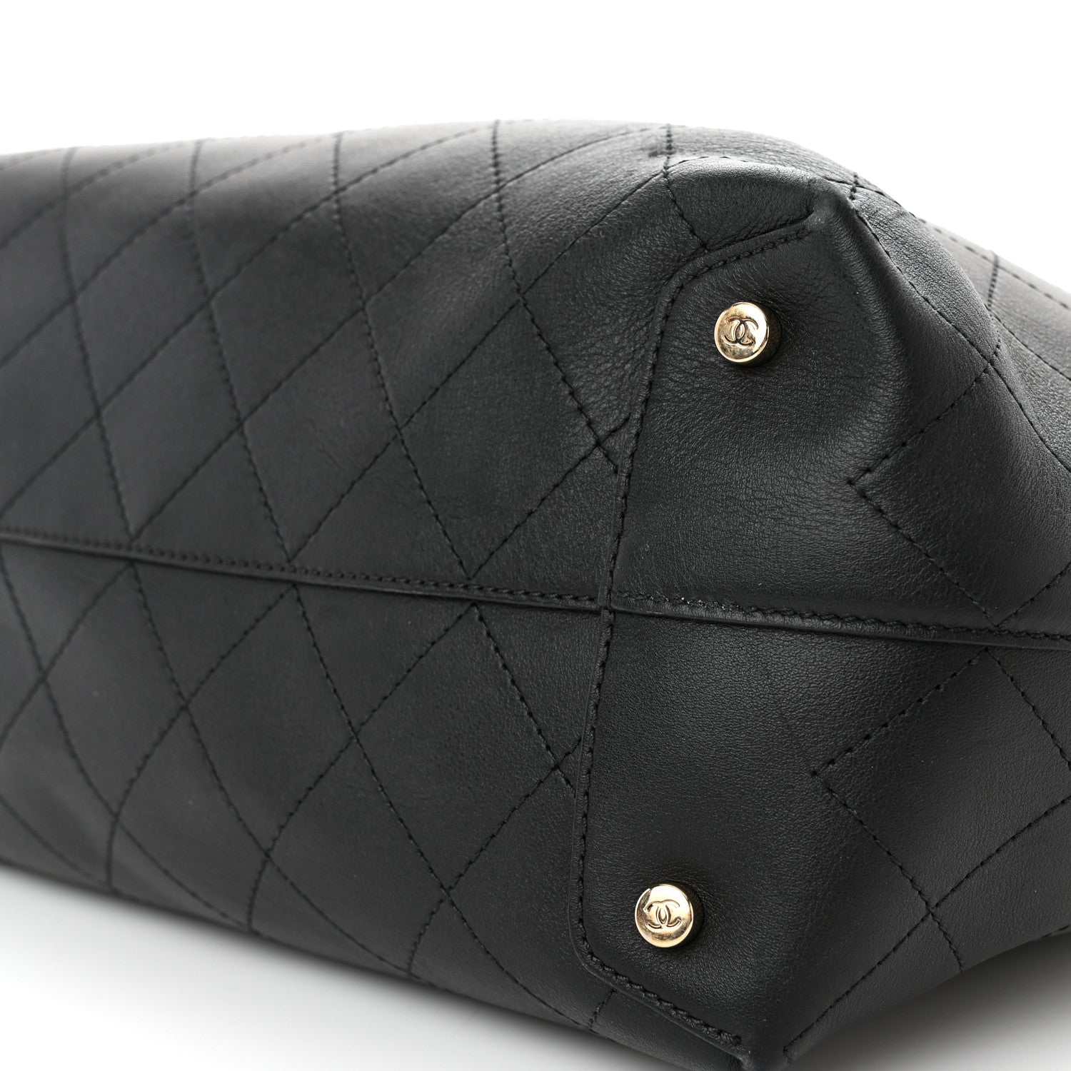 Chanel Calfskin Large Serial Shopper Tote Black 10 of 16