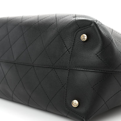 Chanel Calfskin Large Serial Shopper Tote Black 10 of 16