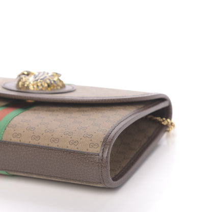 Gucci Mini Vintage GG Supreme Monogram Web Small Rajah Slim Flap Shoulder Bag Beige New Acero 9 of 10