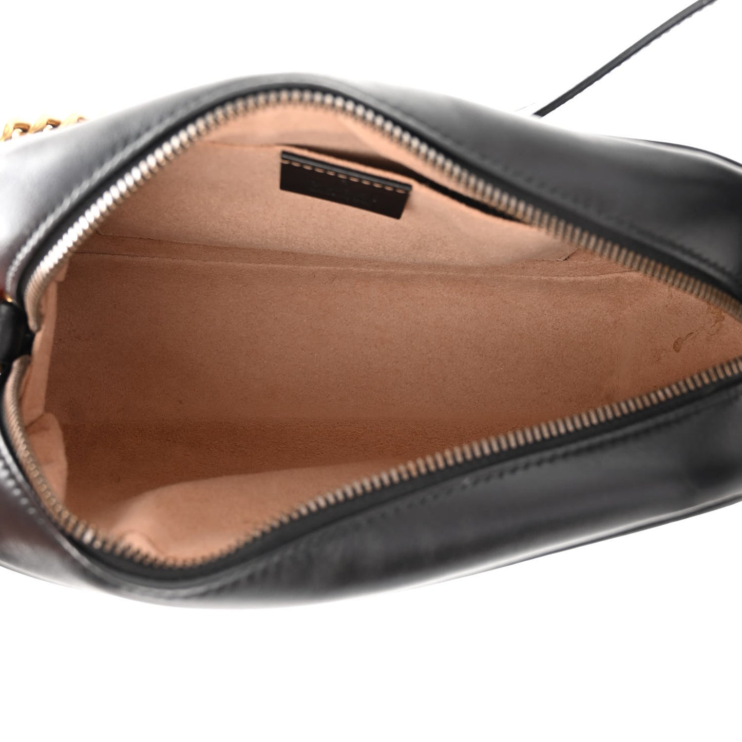 Calfskin Matelasse Small GG Marmont Chain Shoulder Bag Black