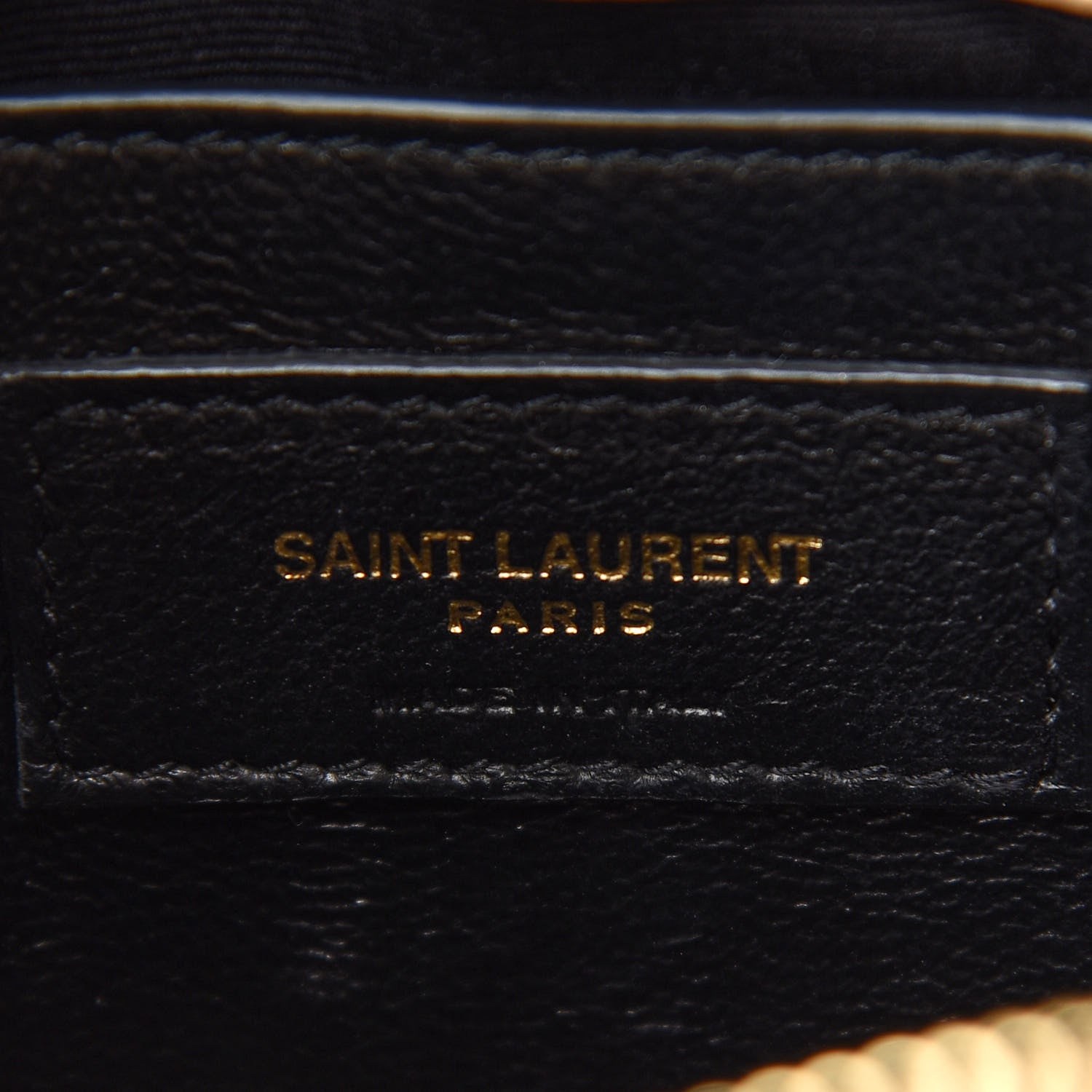 Saint Laurent Calfskin Y Quilted Monogram Small Loulou Chain Satchel Dark Beige 6 of 9