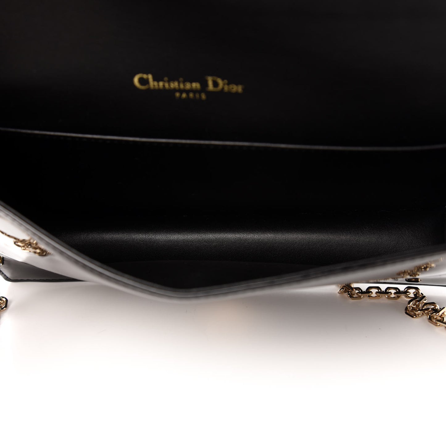 Patent Cannage Lady Dior Clutch Black