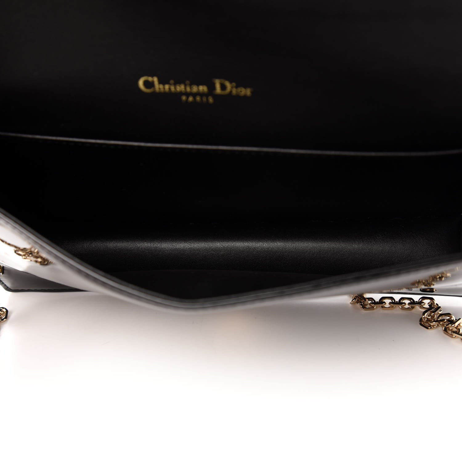 Christian Dior Patent Cannage Lady Dior Clutch Black 5 of 12