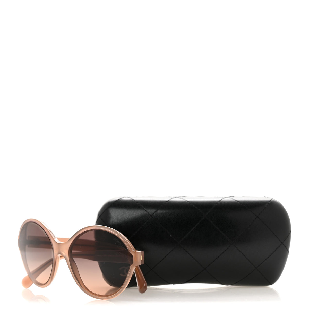 Acetate Mirrored Round Sunglasses 5387 Brown