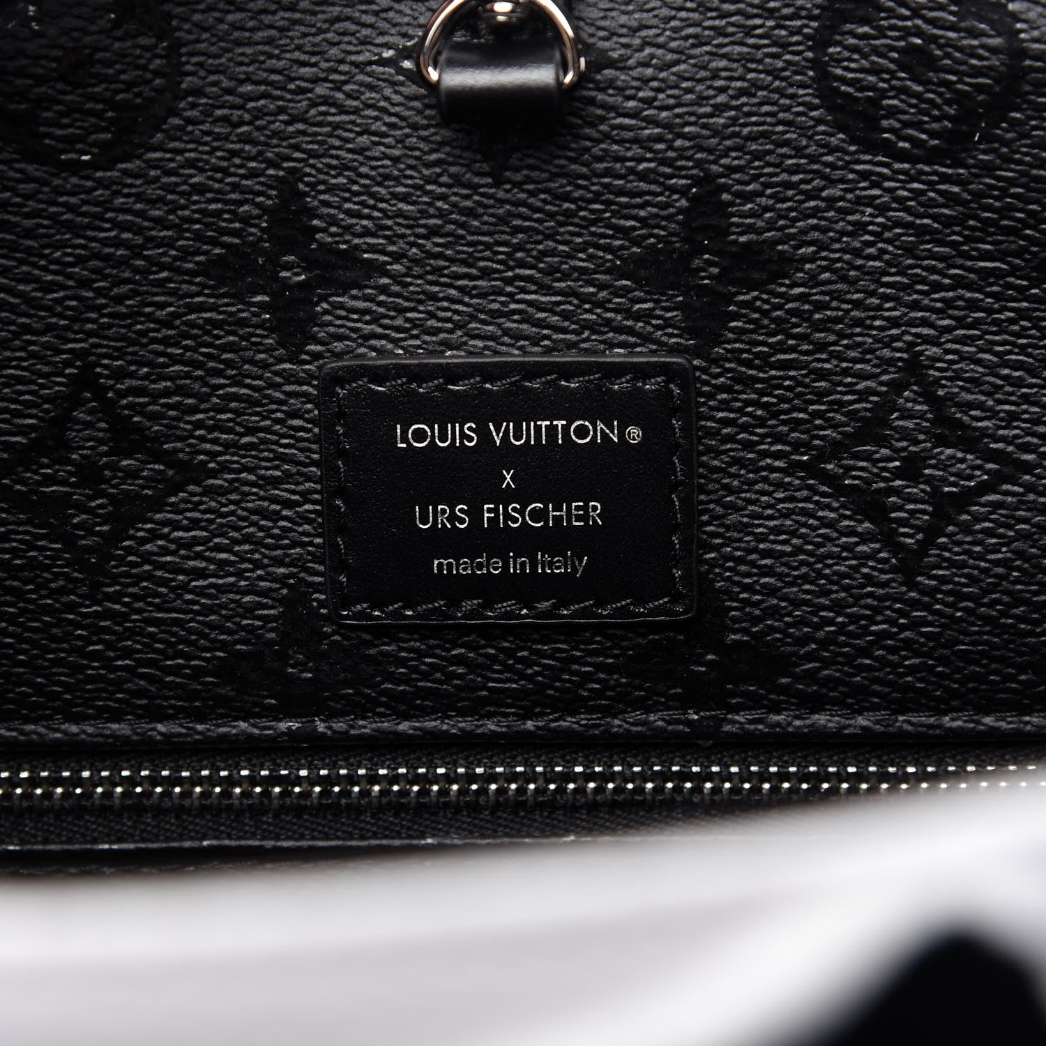 Louis Vuitton X UF Tufted Monogram Tufted Cabas White Black 8 of 10