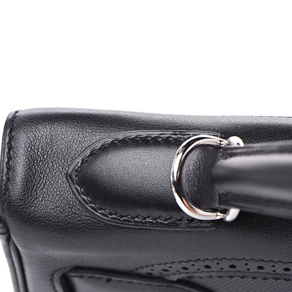 Hermes Swift Grain d'H Ghillies Kelly 32 Black 22 of 36