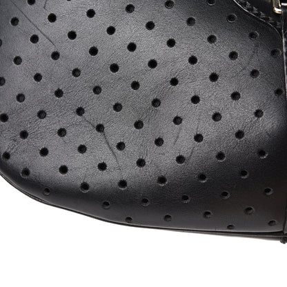 Gucci Perforated Calfskin Reins Hobo Black 11 of 13