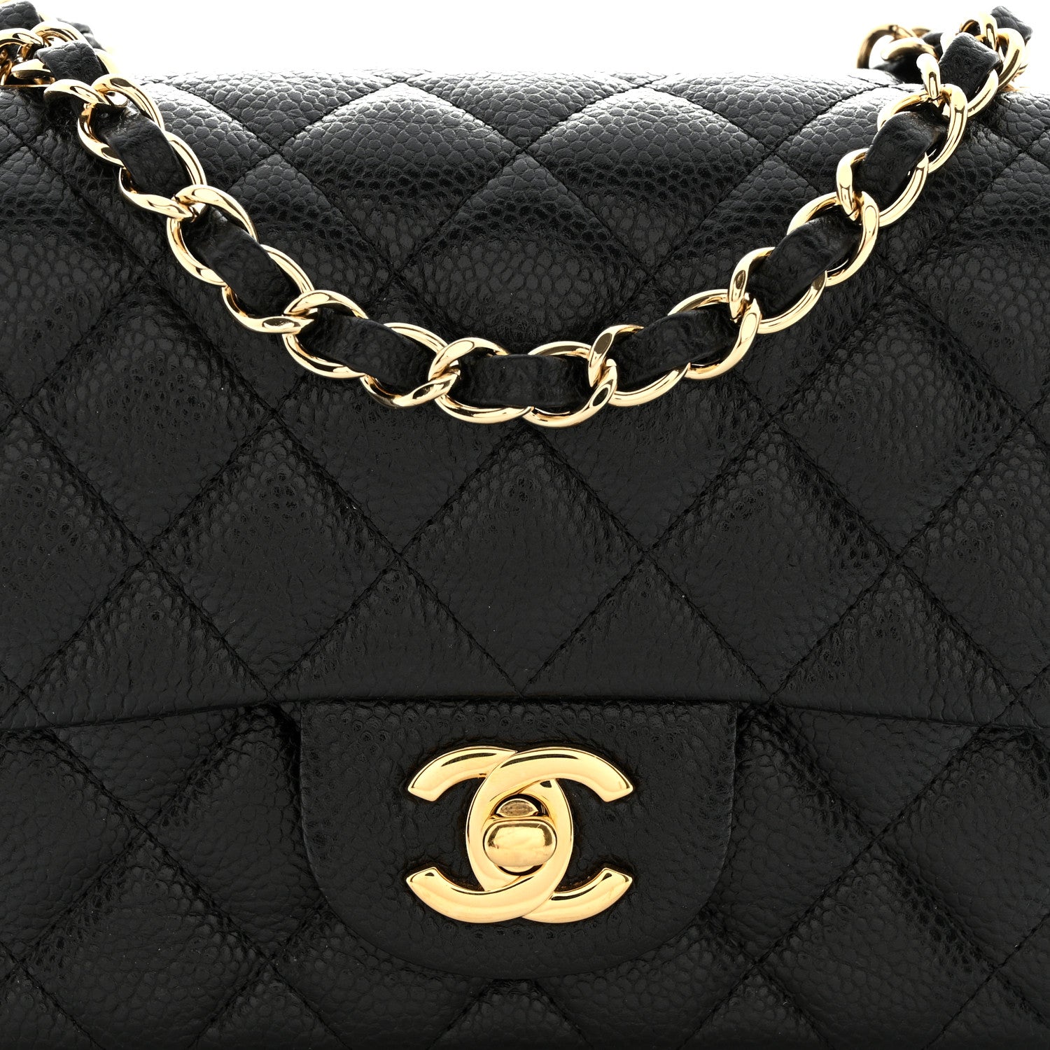 Chanel Caviar Quilted Mini Square Flap Black 8 of 12