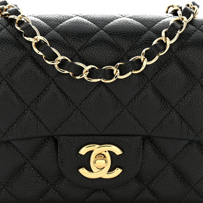 Chanel Caviar Quilted Mini Square Flap Black 8 of 12
