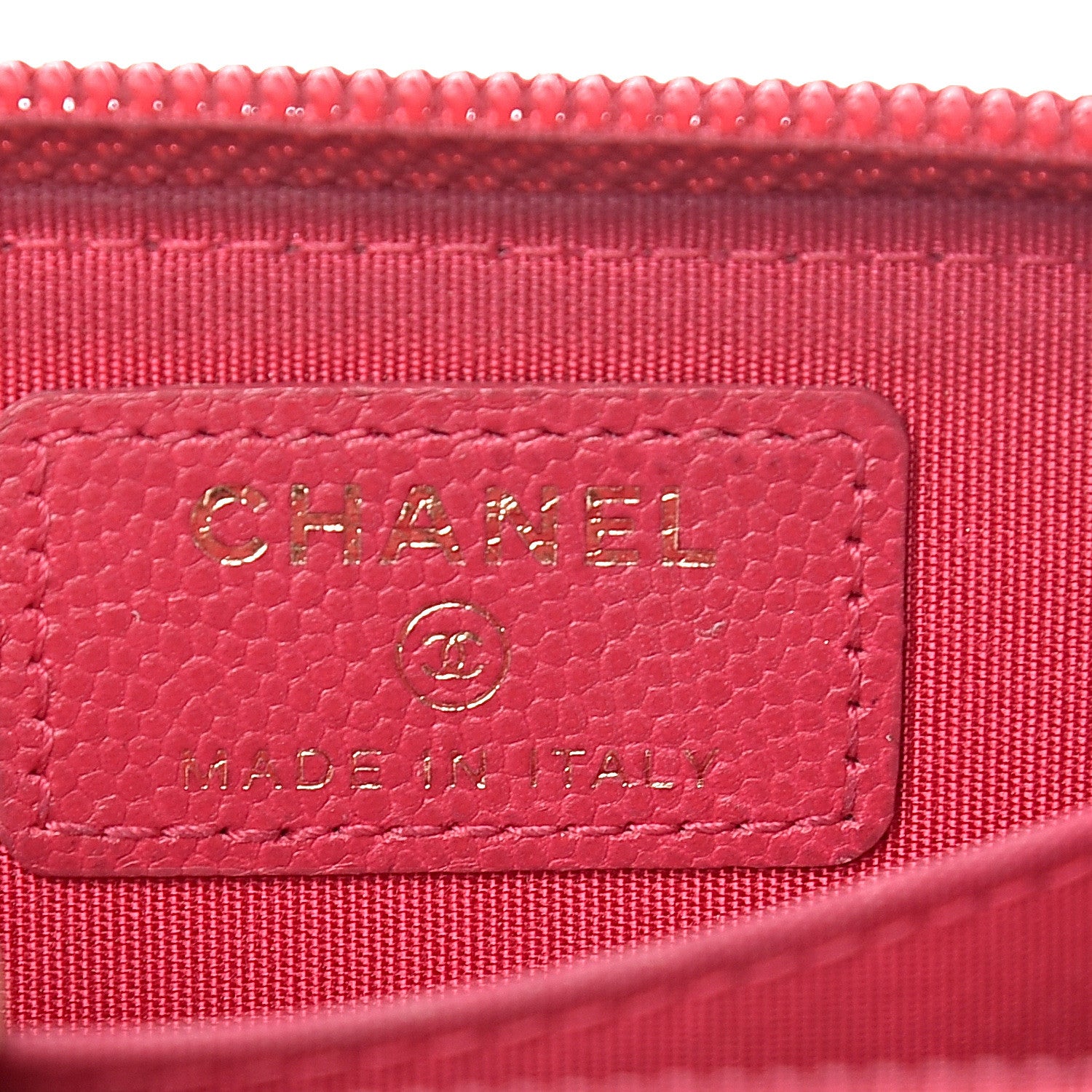 Chanel Caviar Quilted Boy Zip Around Coin Purse Wallet Fuchsia 6 of 12