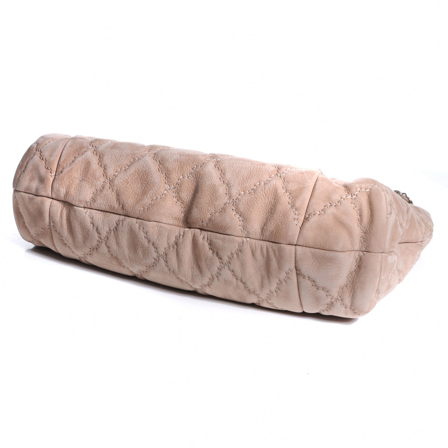 Chanel Suede Hamptons Shopping Tote Large Light Brown 4 of 7