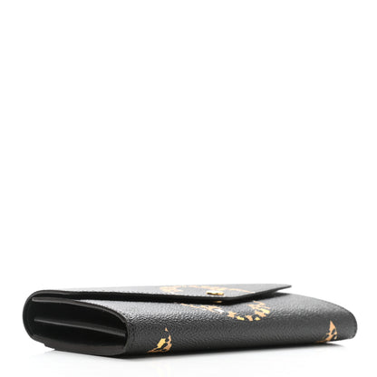 Louis Vuitton Monogram Giant Jungle Sarah Wallet Black 4 of 8