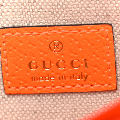 Gucci GG Supreme Monogram Web Small Ophidia Belt Bag Beige Ebony Orange Fluo 6 of 10