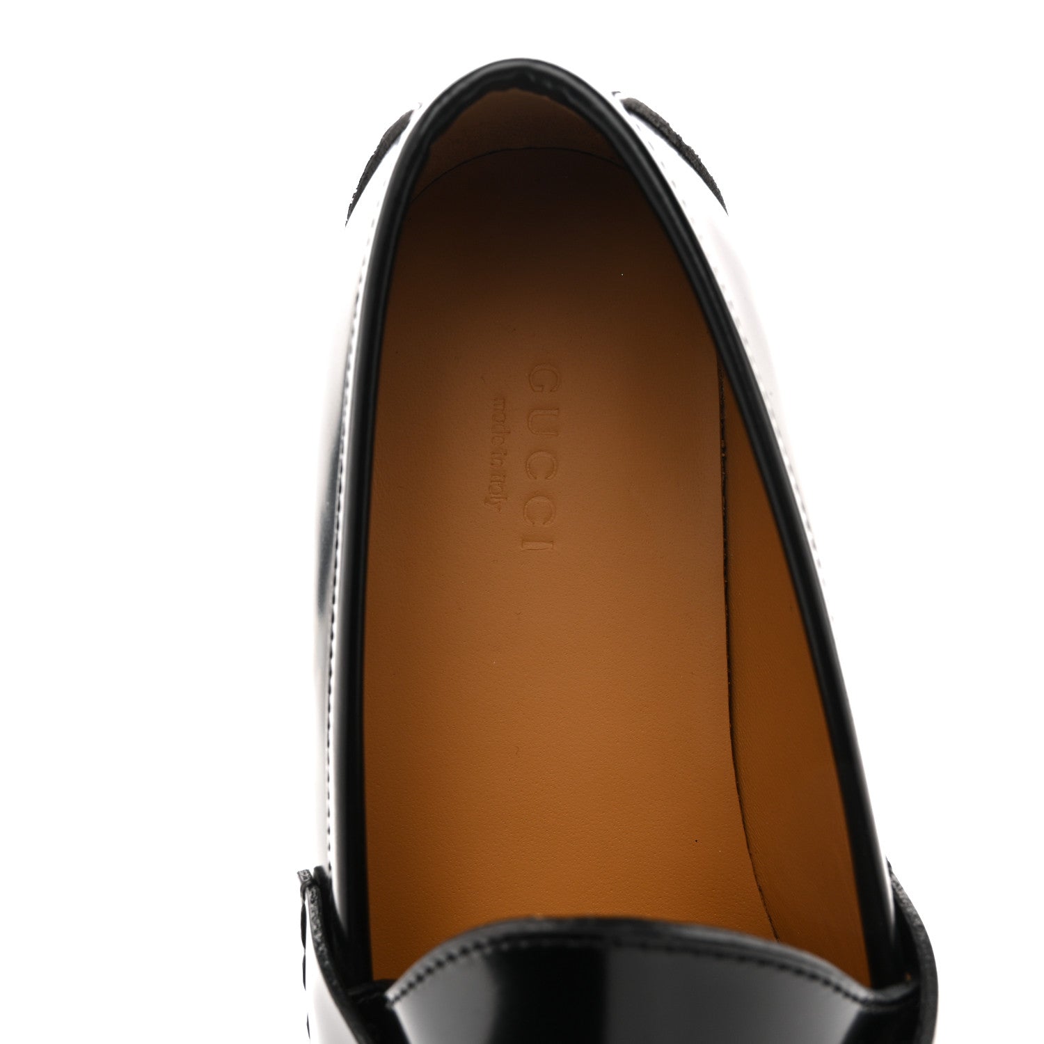 Gucci Cordovan Lux Womens Horsebit 45mm Platform Loafers 39.5 Black 7 of 10