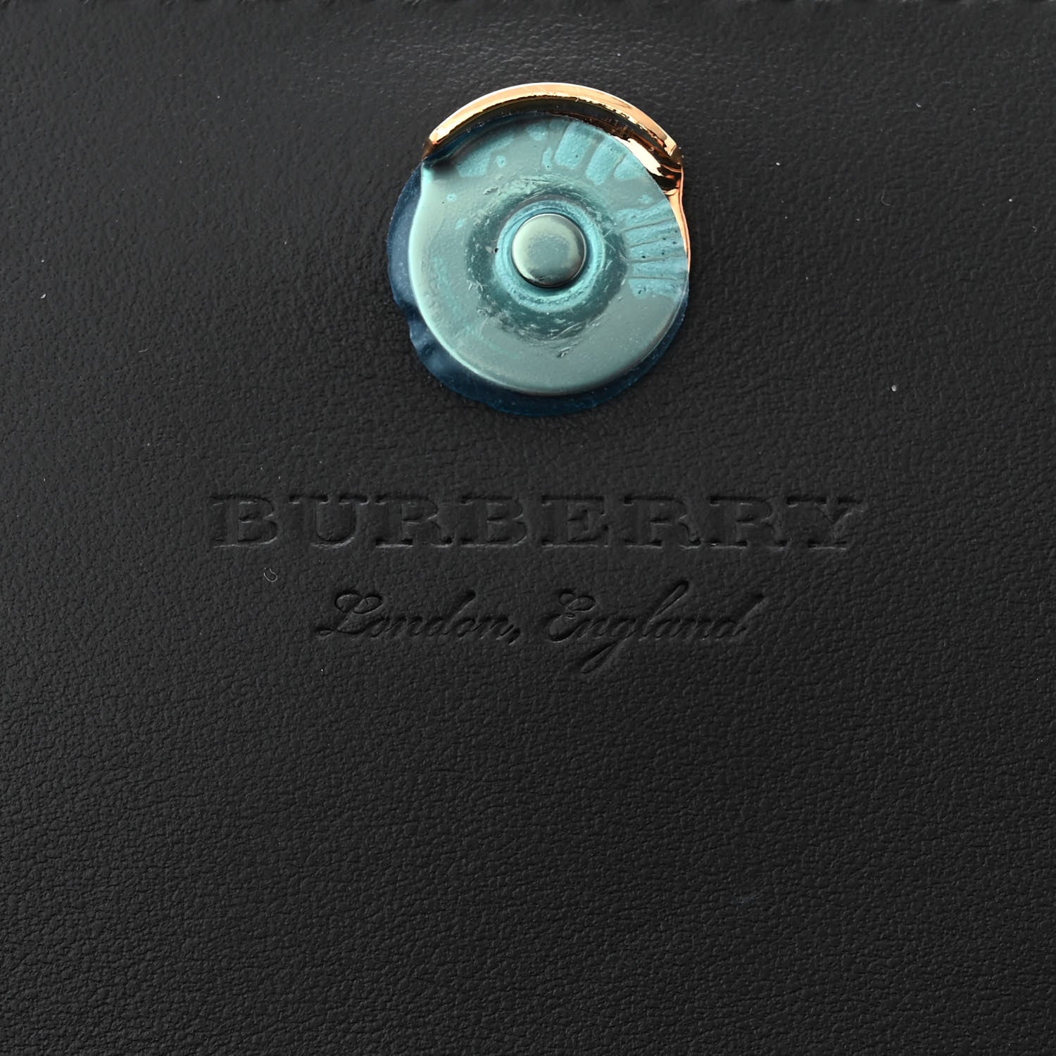 Burberry Grained Calfskin House Check Tartan Mix Hampshire Wallet On Chain Black 6 of 11