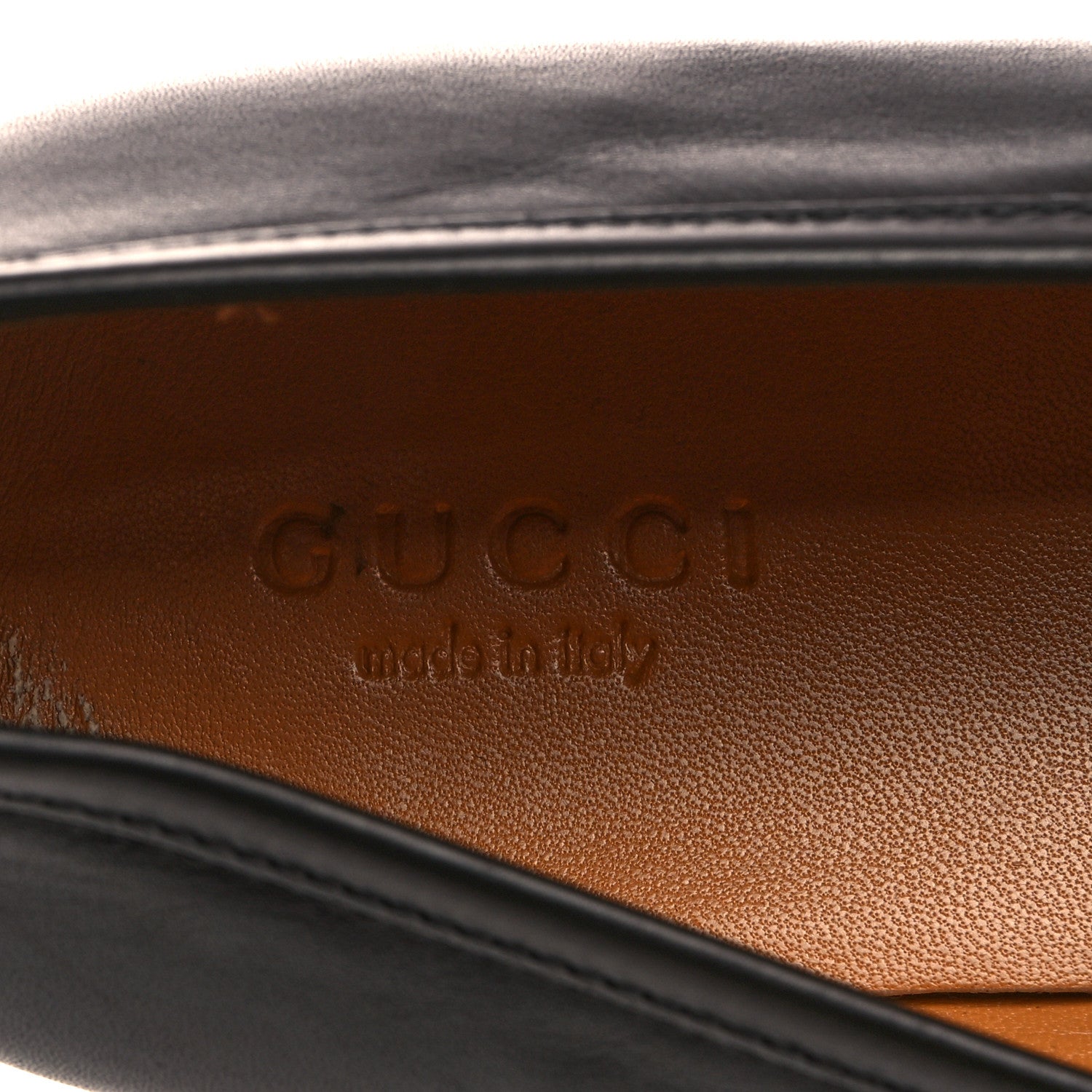 Gucci Calfskin Womens Jordaan Loafers 37 Black 7 of 8
